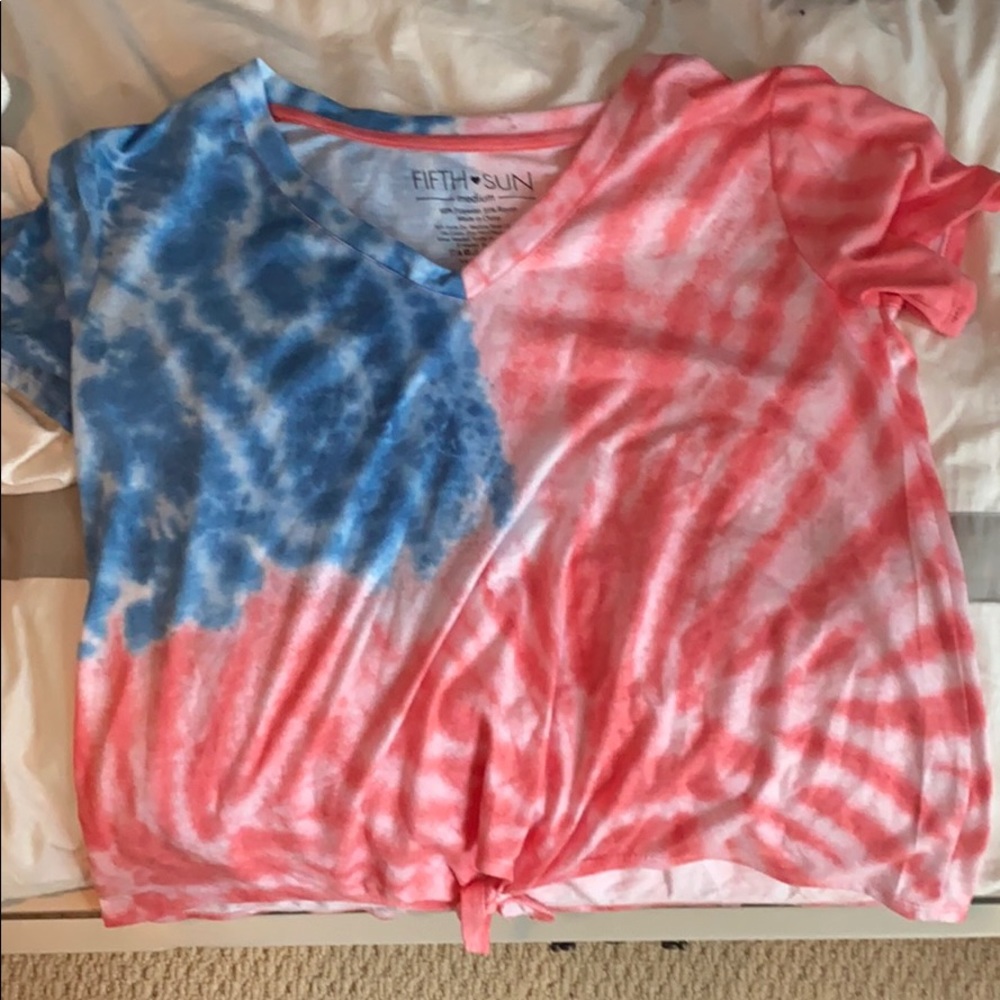 American Flag tie dye shirt (NWT)